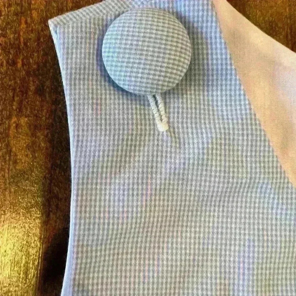 Jon Jon smocked pumpkin 9 month boys fall Three Sisters brand, EUC, buttons - Picture 4 of 7